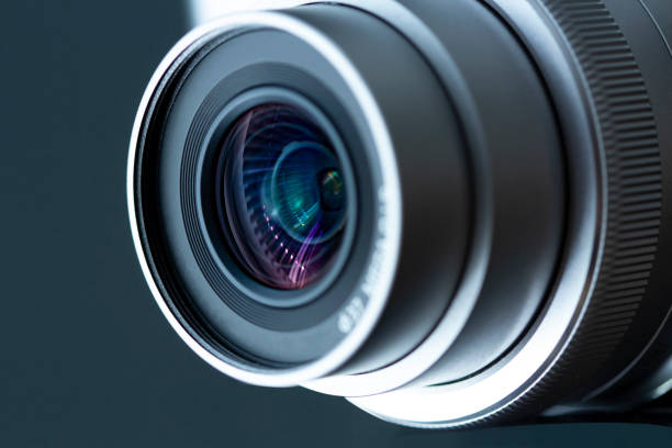 istock Professional Photo lens with reflection closeup 1251355075