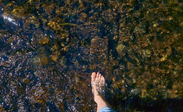 istock female foot in water 1251356274