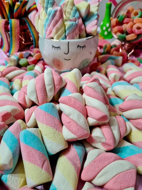 istock Delicious stuffed and colorful marshmellos 1251356461