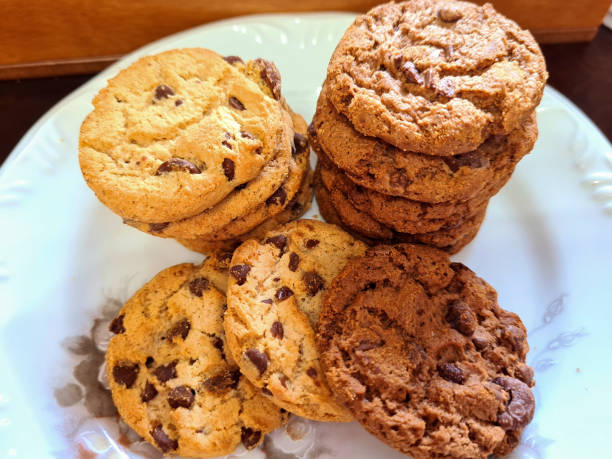 istock Delicious and crunchy chocolate chip cookies 1251359346