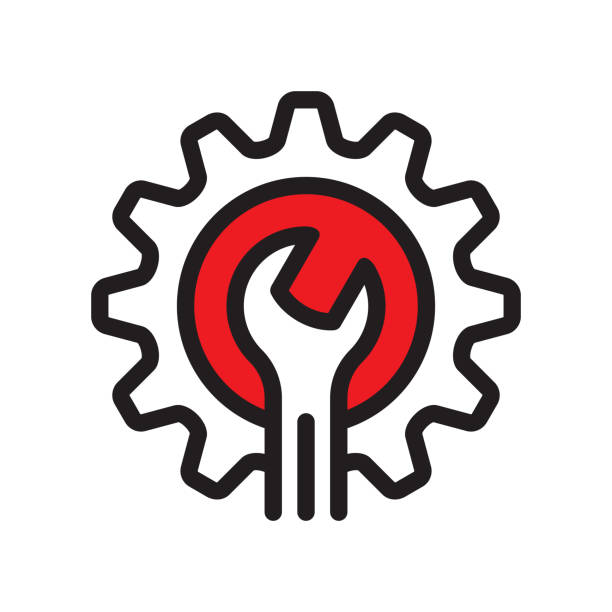Service icon Line vector icon. Vector EPS 10, HD JPEG 4000 x 4000 px hardware store stock illustrations