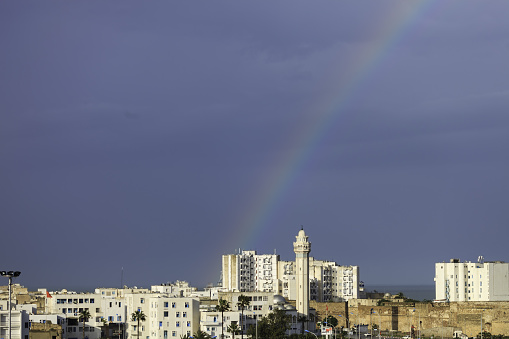 Rainbow over Tunis Skyline