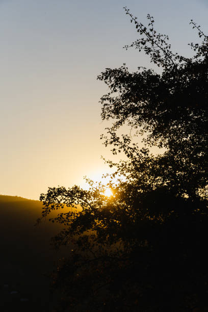 istock Beautiful sunset nature background Mountains and sky 1251360889