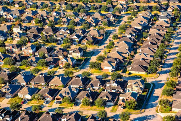 Photo of Suburban Houston Subdivision Aerial