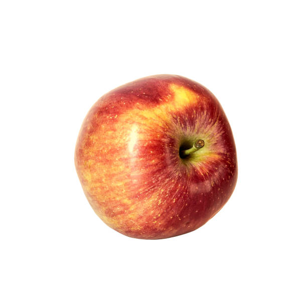 istock One whole ripe red apple isolated on white background 1251376395