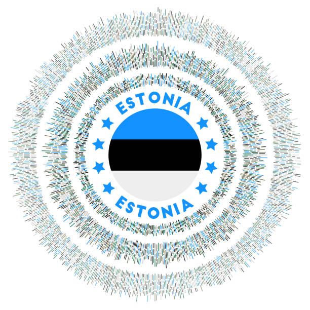 ilustrações, clipart, desenhos animados e ícones de símbolo da estônia. - estonia flag pennant baltic countries
