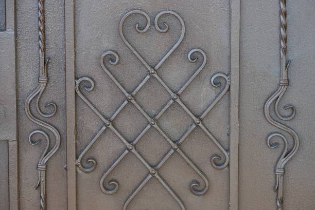 istock gray brown metal texture of iron wall 1251377877