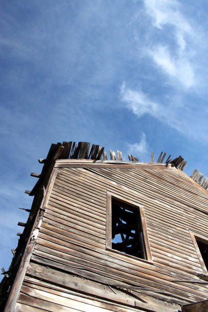 istock Rustic old ghost town buildings in Comet Montana 1251378875