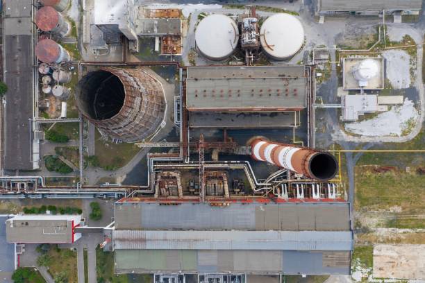 istock Modern power plant for city district heating production. 1251381574