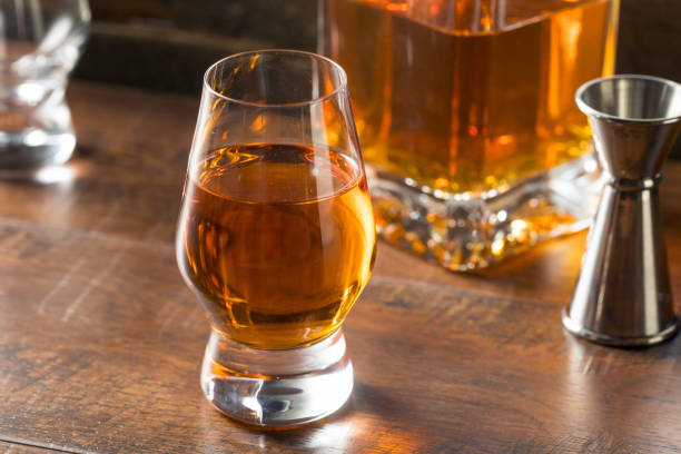 istock Boozy Amber Whiskey in a Snifter 1251388570