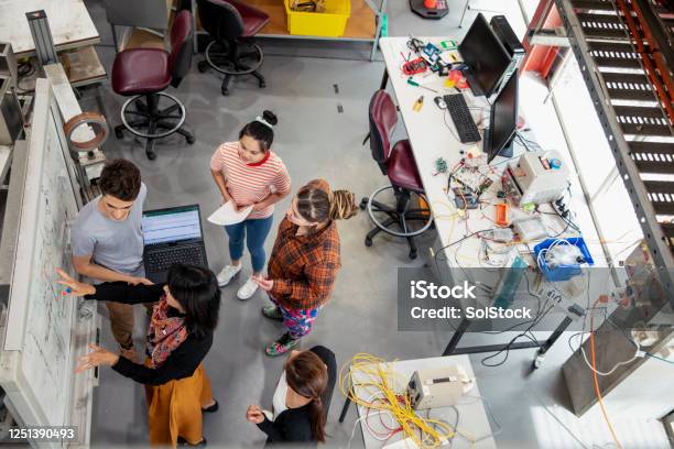 Leading The Class Stock Photo - Download Image Now - Education Training Class, Engineer, Engineering