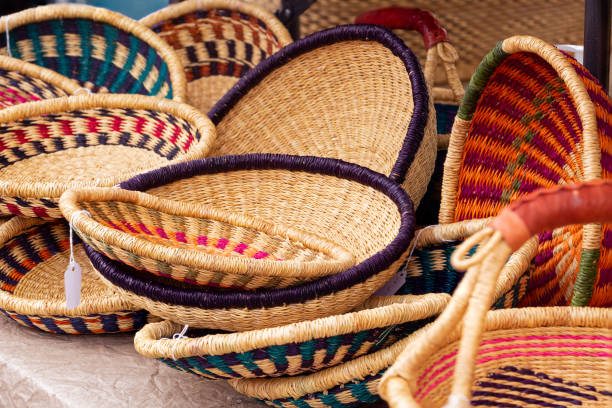 istock Variety of West African baskets from Ghana 1251403059