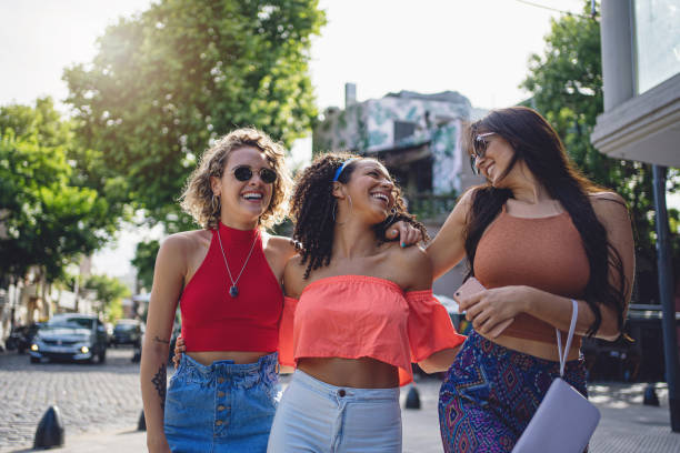 istock Gorgeous women exploring Buenos Aires together 1251407815