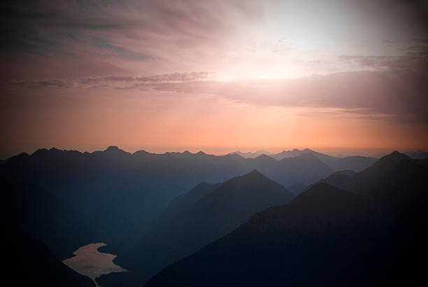 spettacolare alba in austria - coffee break tirol north tirol sun foto e immagini stock