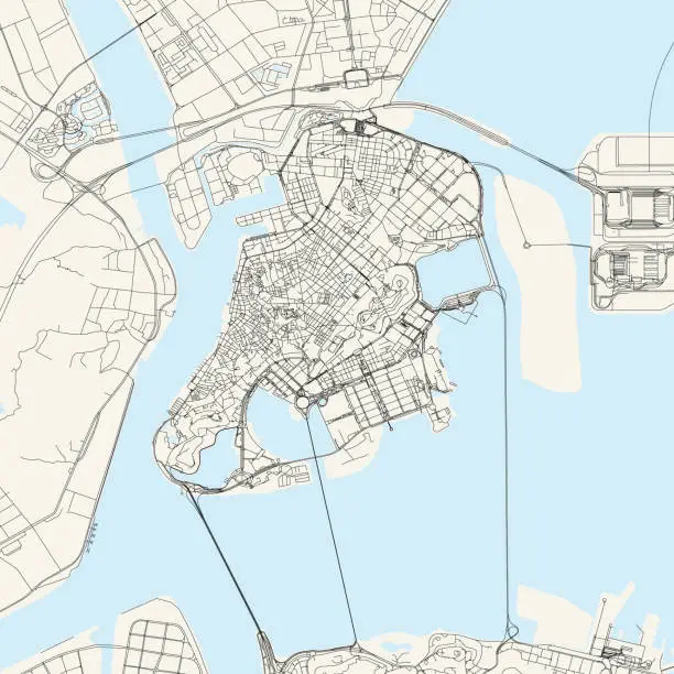 Vector illustration of Macau / Macao, Special Administrative Region of the People's Republic of China Vector Map