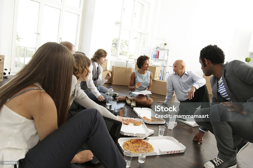 Start-up de negócios, reunião Almoço - Royalty-free Reunião Foto de stock