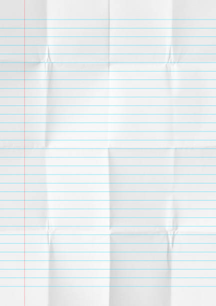 istock White crumpled lines paper school background. 1251417486