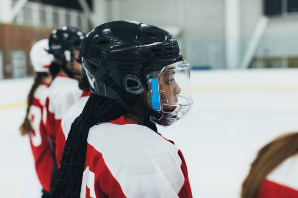 istock Women's Ice Hockey Player Portrait 1251422915