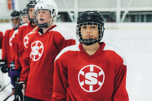 istock Women's Ice Hockey Offense Player Portrait 1251422920