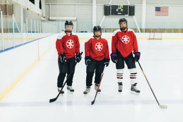 istock Women's Ice Hockey Offense Player Portrait 1251422924