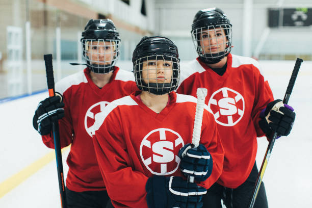 istock Women's Ice Hockey Offense Player Portrait 1251422973