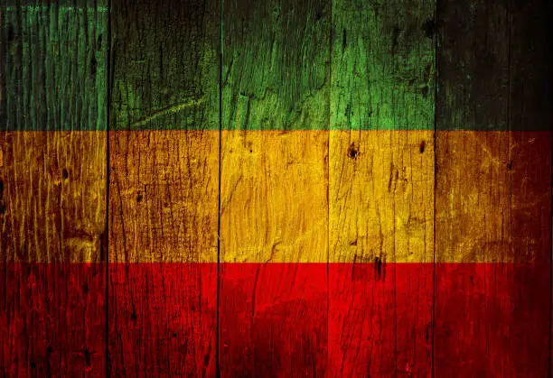 Photo of Reggae Style old wooden texture and background