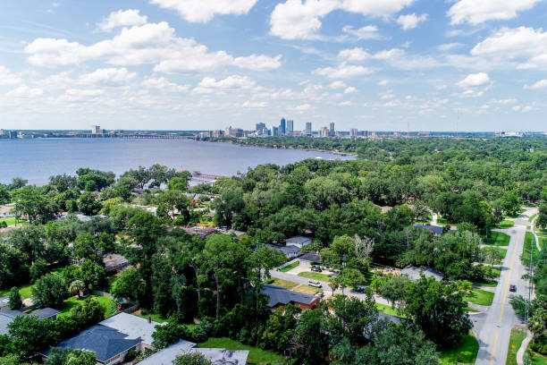 istock Jacksonville, Florida Skyline on Sunny Summer Afternoon 1251429354