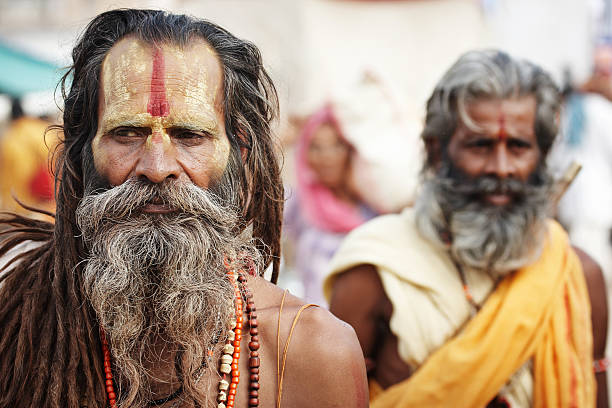 istock Indian holy men at Pushkar Camel Fair 125143003