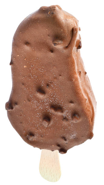 istock Ice cream on a stick covered in chocolate 1251430888