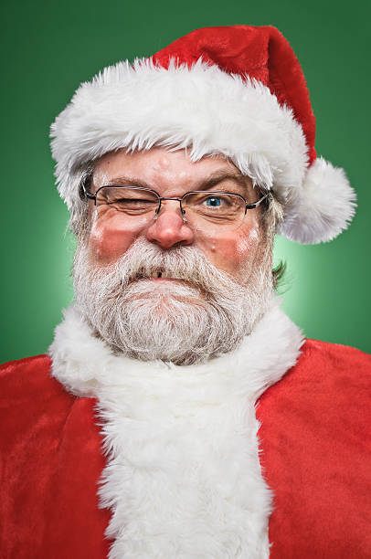 Grumpy Santa Claus stock photo