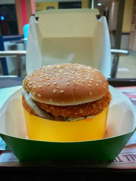 istock Double Burger with crunchy And lots of vegetables. 1251434137