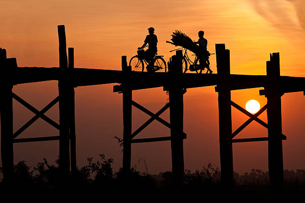 Bein ponte, Myanmar - foto stock