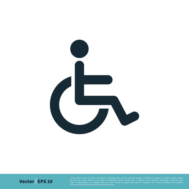 Handicap / Disability Icon Vector Logo Template Illustration Design. Vector EPS 10. Handicap / Disability Icon Vector Logo Template Illustration Design. Vector EPS 10. handicap logo stock illustrations