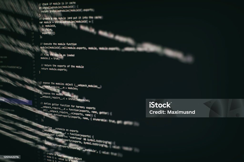 Abstract Computer Script Code Programming Code Screen Of Software ...