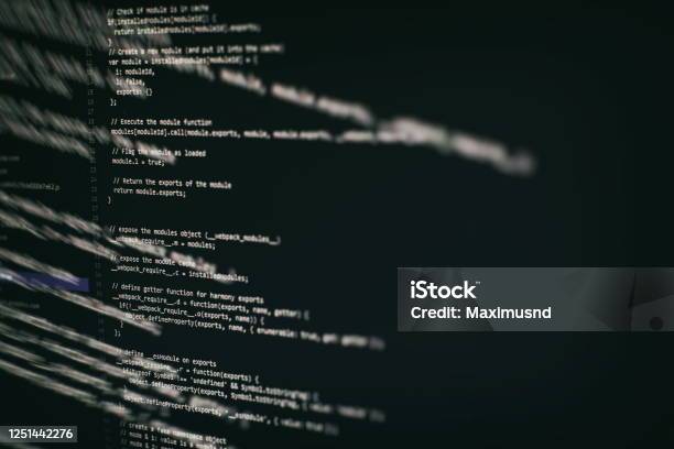 Abstract Computer Script Code Programming Code Screen Of Software ...