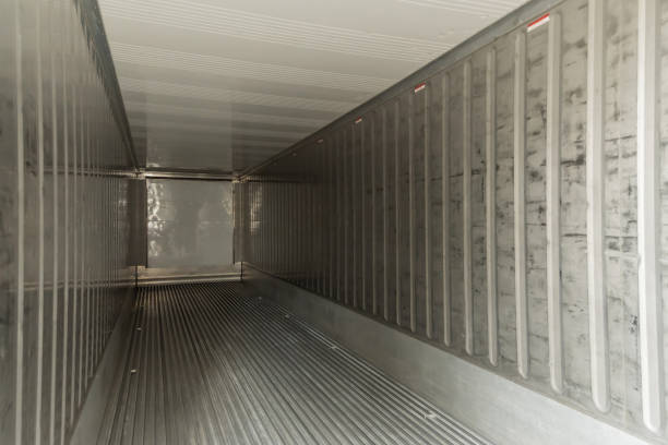 istock empty interior shipping cargo container for transportation shipping and logistic with copy space at container cargo harbor, industrial, delivery service, logistics import and export business concept 1251443649