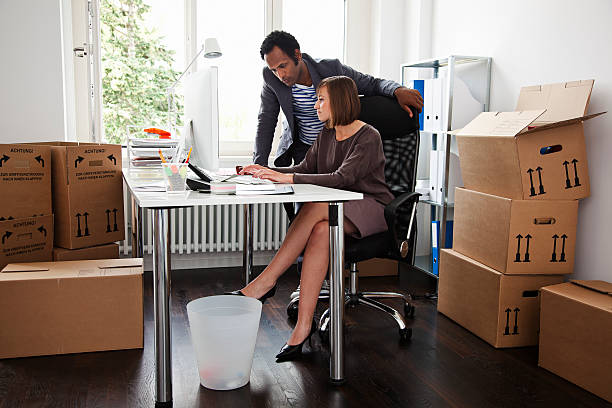 Business People Working at a Startup Company stock photo