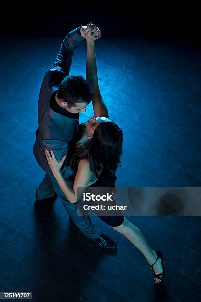 Two People Dancing A Passionate Tango Stock Photo - Download Image Now - Ballroom Dancing, Couple - Relationship, Tango - Dance