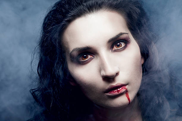 istock Portrait of a female vampire 125145140