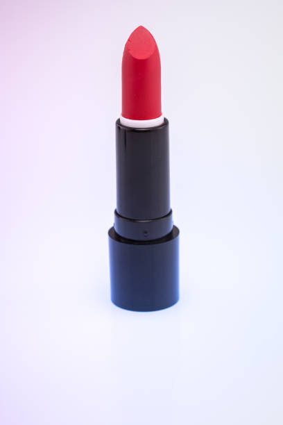 istock red or scarlet lipstick on white background 1251453420