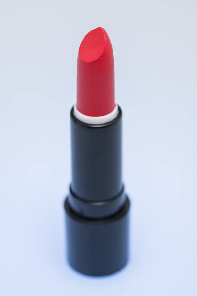 istock red or scarlet lipstick on white background 1251453448
