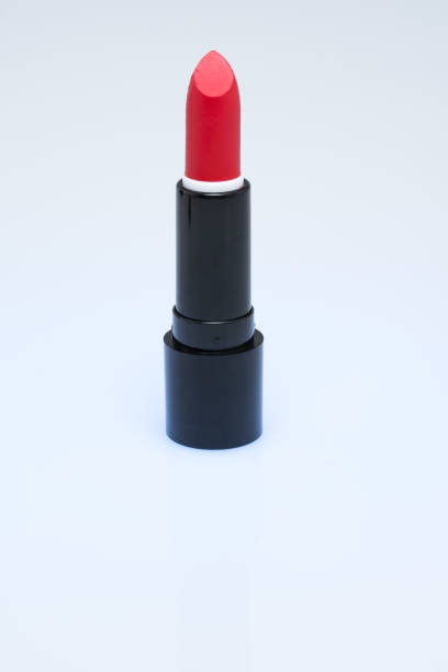 istock red or scarlet lipstick on white background 1251453481