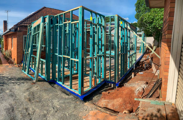 istock Frames and Trusses of a House Under Renovation 1251453695
