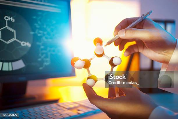 Molekülstruktur Stockfoto und mehr Bilder von Biologie - Biologie, Chemie, Daten