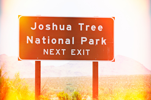 Joshua Tree National Park sign