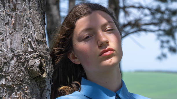 Young girl in the forest