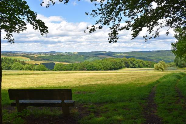 istock Idyllic countryside in the Eifel mountains, Germany 1251468225