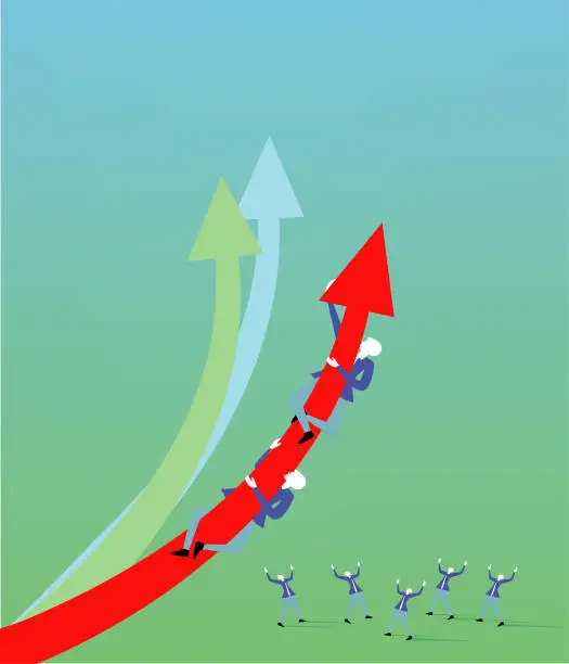 Vector illustration of Success ,