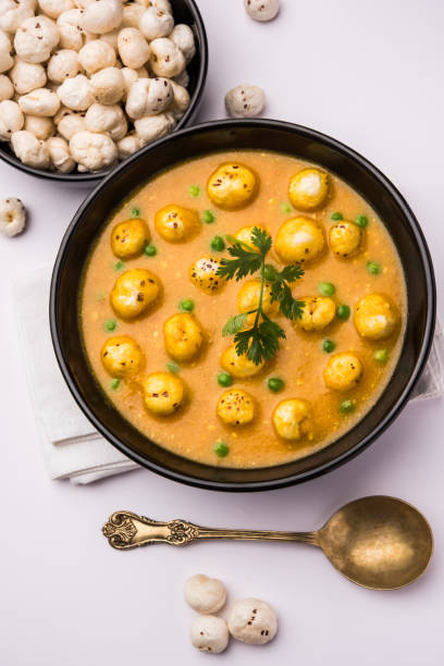 istock Lotus Seeds Peas Curry or Phool Makhana Masala Sabzi 1251470838