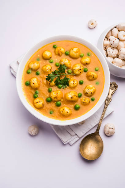 istock Lotus Seeds Peas Curry or Phool Makhana Masala Sabzi 1251471132
